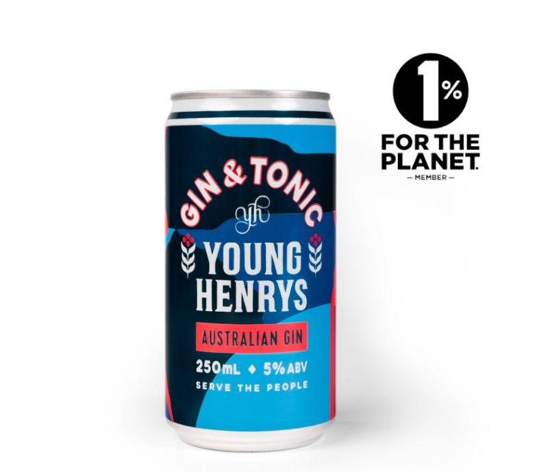 Young Henrys Gin and Tonic